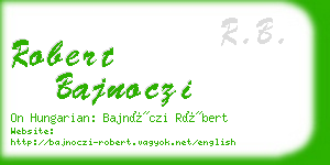 robert bajnoczi business card